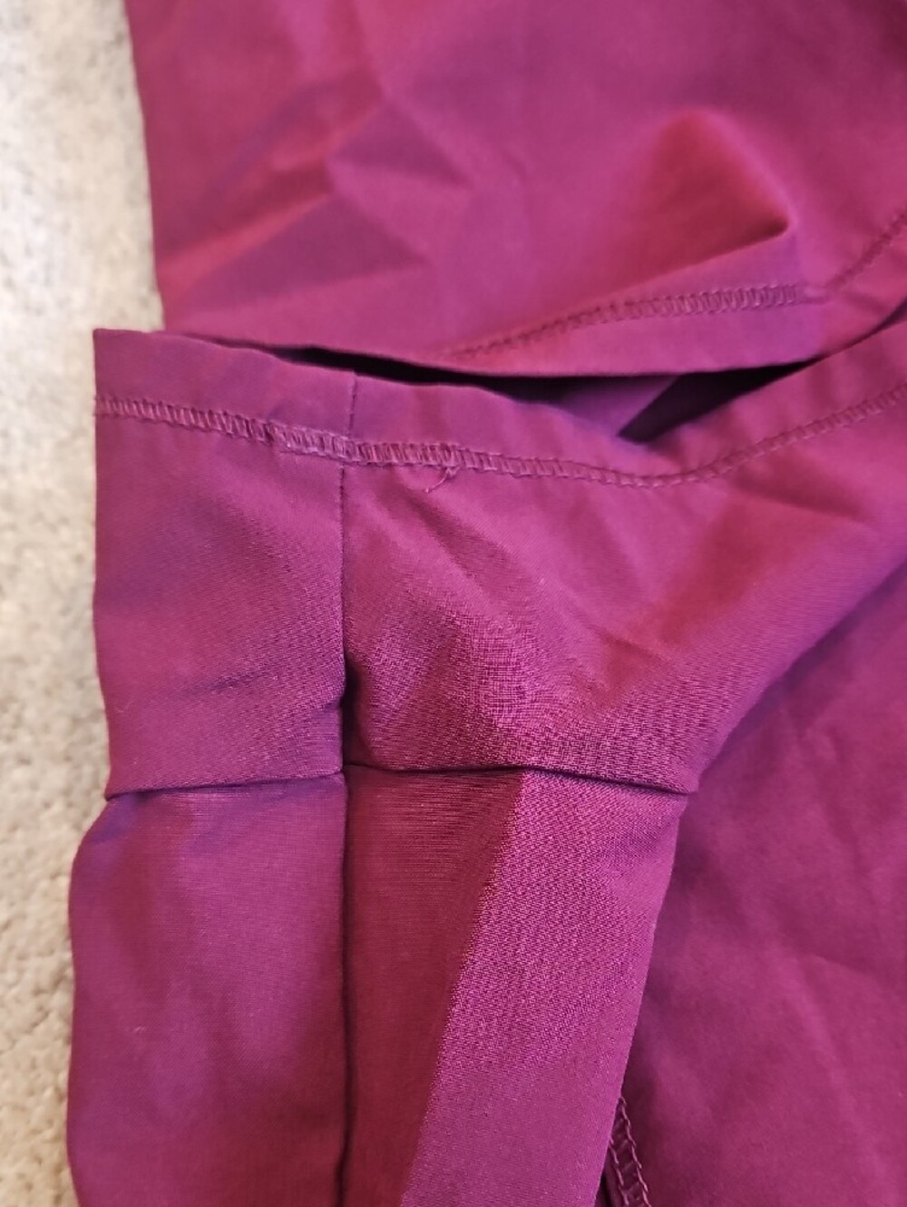 Women's Scrub Set Jogger Pants - Burgundy/Fuschia - Picture 4 of 13